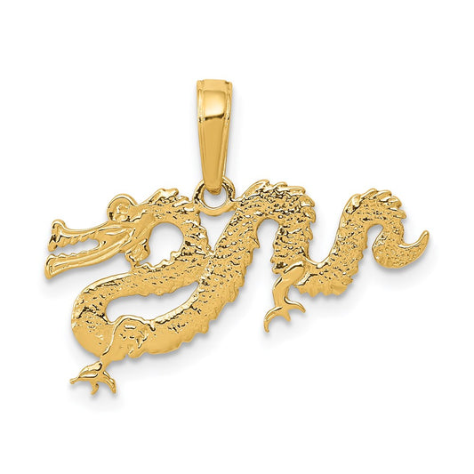 Gold Polished Dragon Pendants