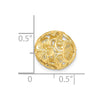 14K 3-D Cut-out Flower Bead Slide