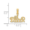 14K #1 DIVER Charm
