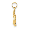 14K Snowboarder Charm