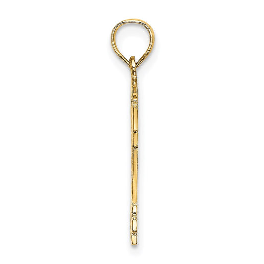 14K HOCKEY Story Framed Charm