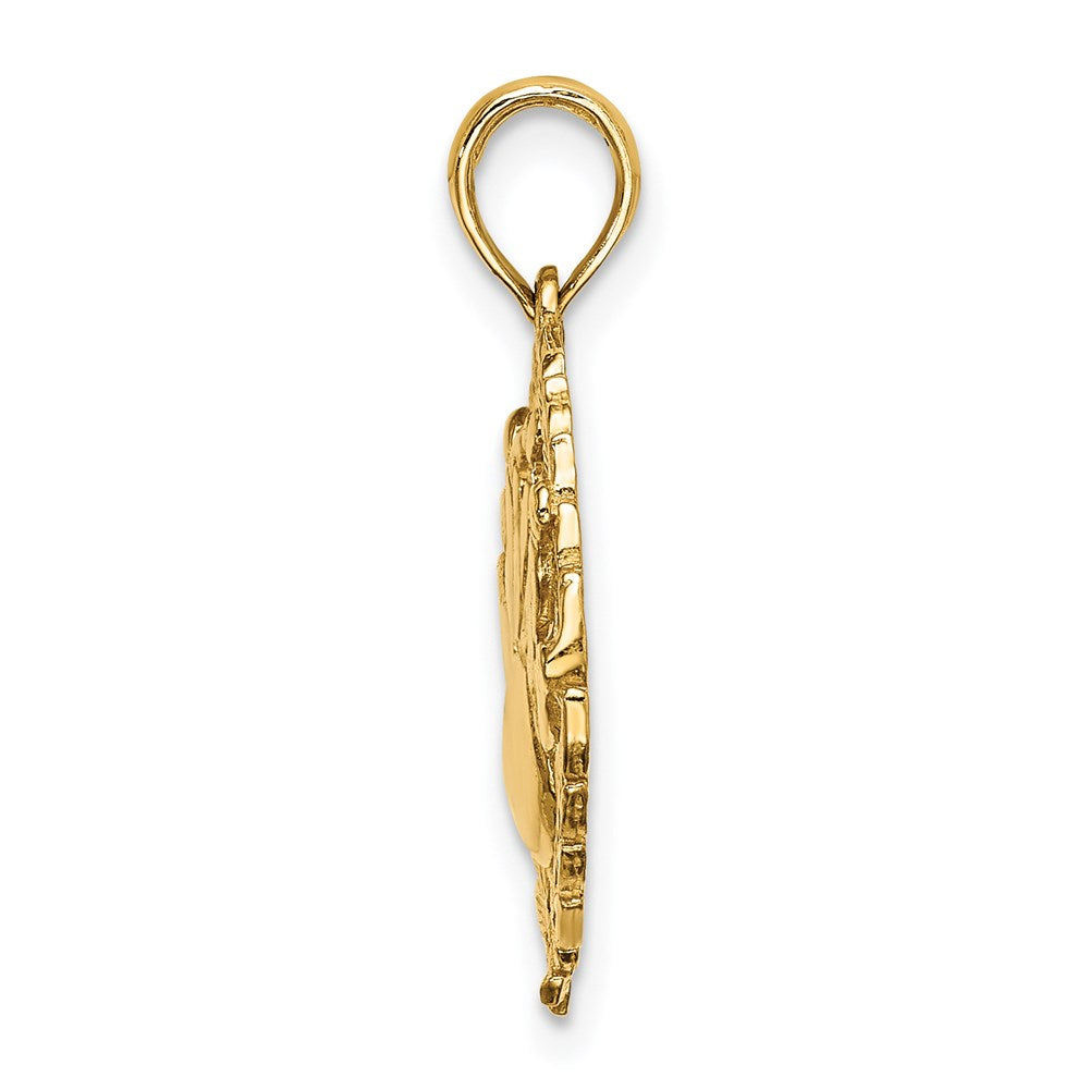 Gold Polished Bowling Pendants