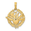 Gold Polished Bowling Pendants