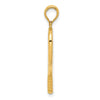 14K 3-D Racquetball Pendant