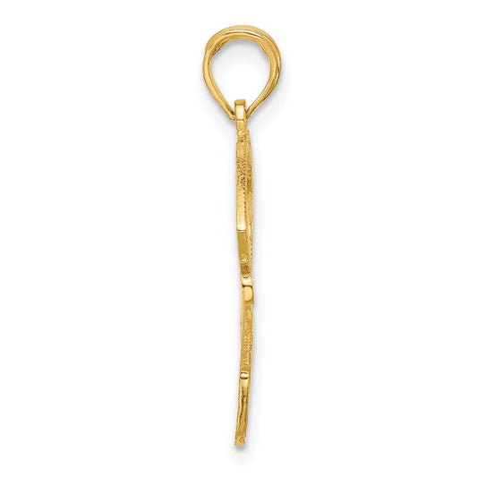 14K Baseball Diamond with Glove/Bat/Ball Pendant