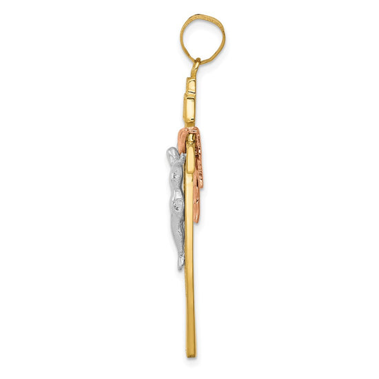 Gold INRI Cross Pendants