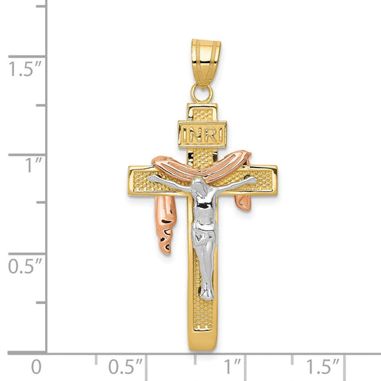 Gold INRI Cross Pendants