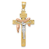 Gold INRI Cross Pendants