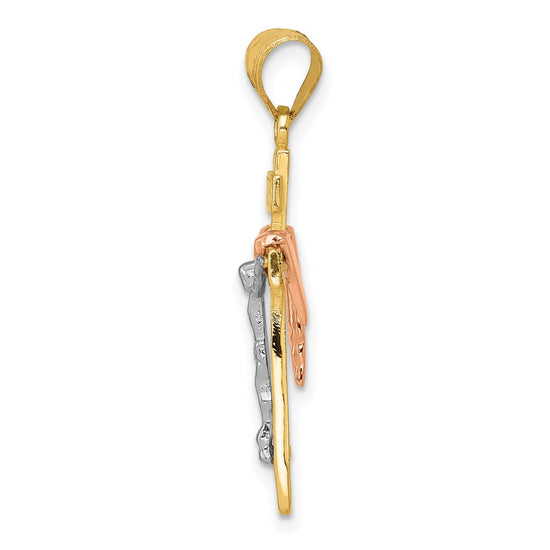 Gold INRI Cross Pendants
