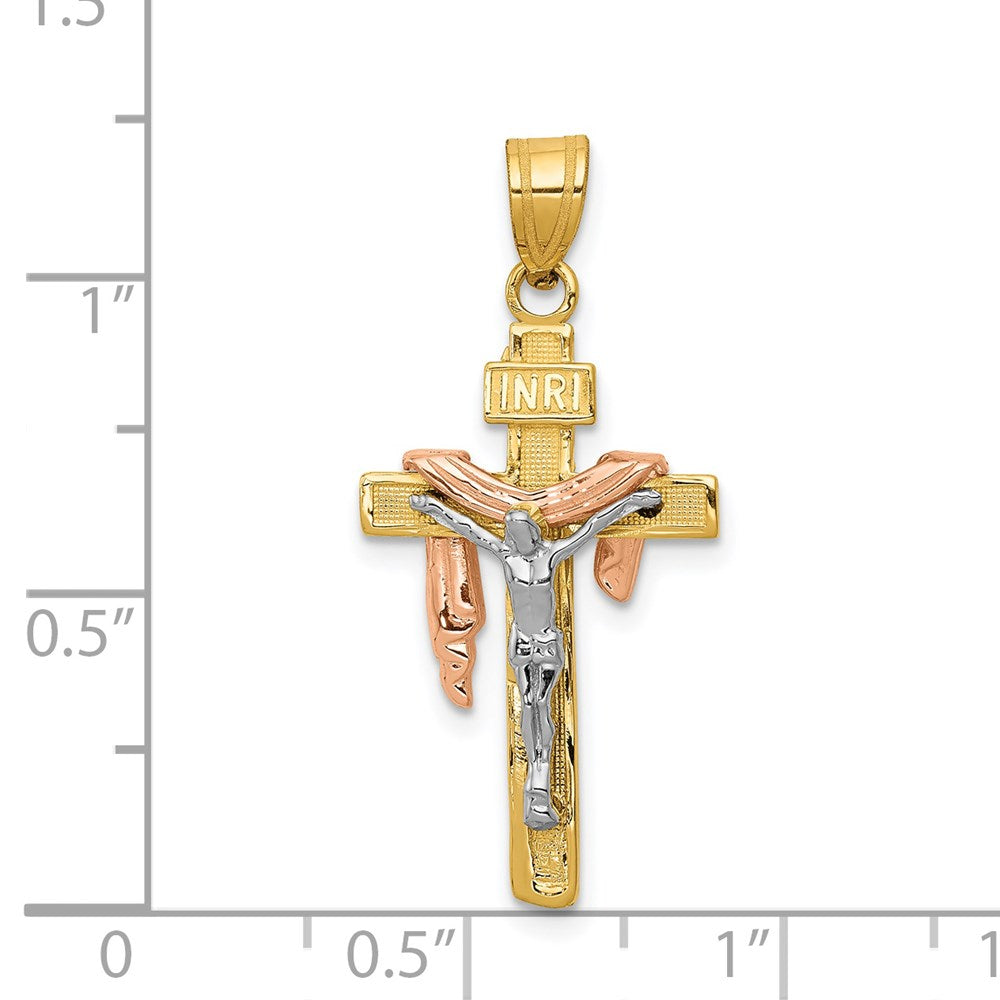 Gold INRI Cross Pendants
