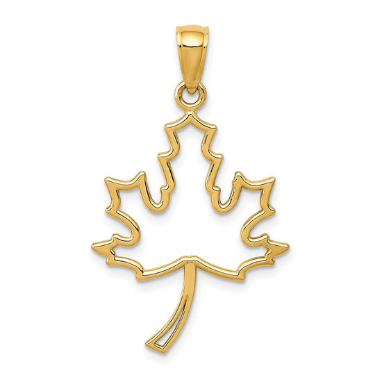 Gold Polished Flower Pendants