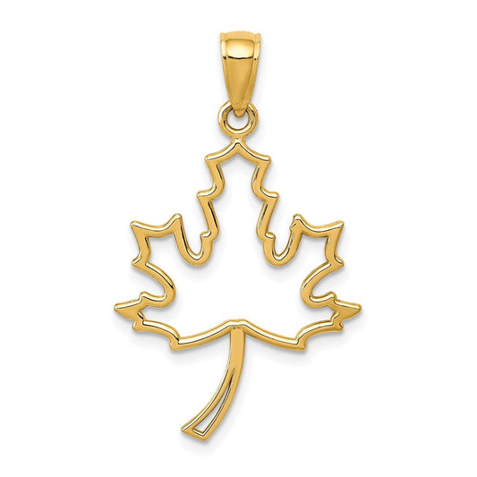 Gold Polished Flower Pendants