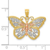 Gold Polished Butterfly Pendants