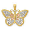 Gold Polished Butterfly Pendants