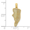 14k HILTON HEAD Map Charm