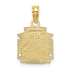 14k Polished S.F. Cable Car Charm