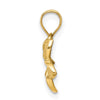 Gold Polished Flower Pendants