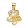 14K Polished Mini Plumeria Pendant