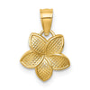 Gold Polished Flower Pendants