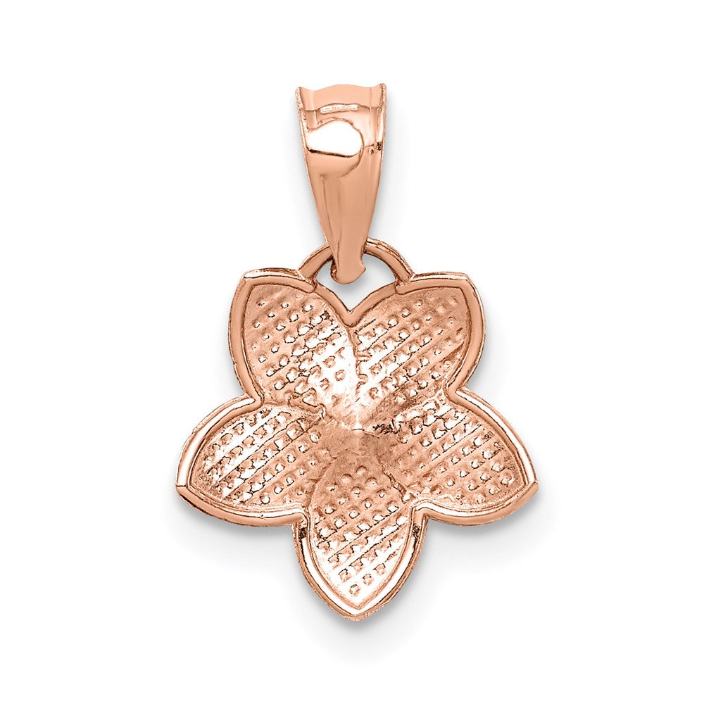 Gold Polished Flower Pendants