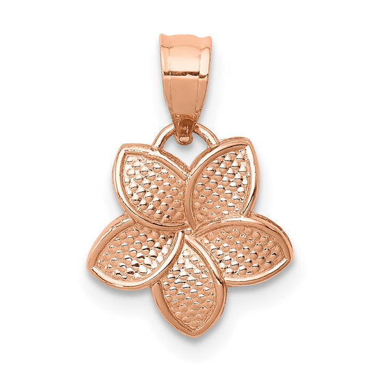 Gold Polished Flower Pendants