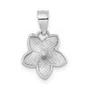 Gold Polished Flower Pendants