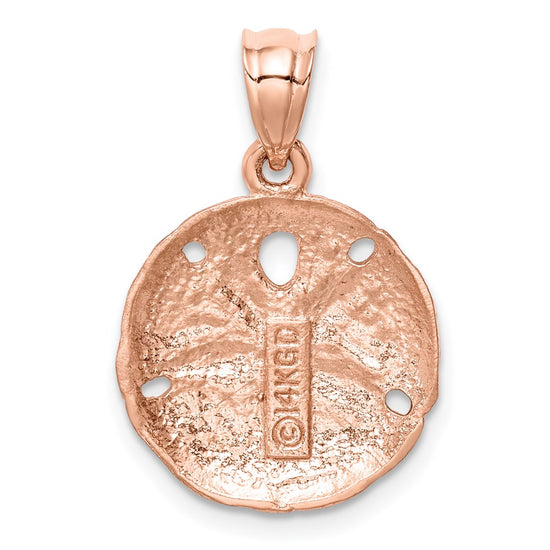 Gold Polished Sand Dollar Pendants