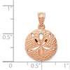 Gold Polished Sand Dollar Pendants