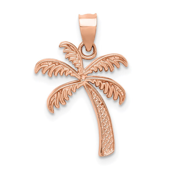 Gold Polished Palm Tree Pendants