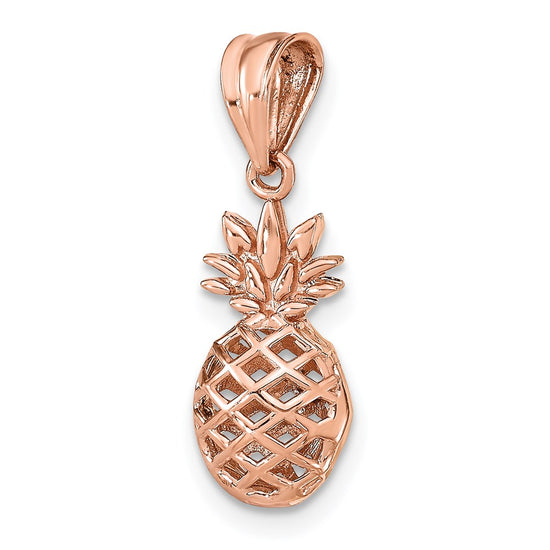 Gold Polished Pineapple Pendants