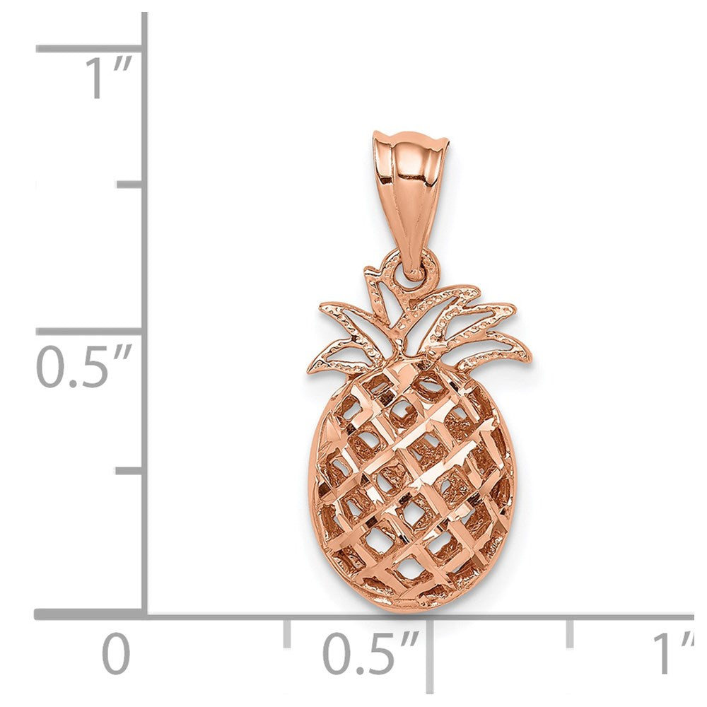 Gold Polished Pineapple Pendants