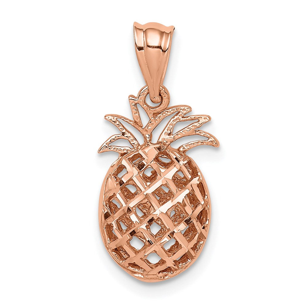 Gold Polished Pineapple Pendants