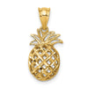 Gold Polished Pineapple Pendants