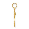 14K Brushed and Diamond-cut Pineapple Pendant
