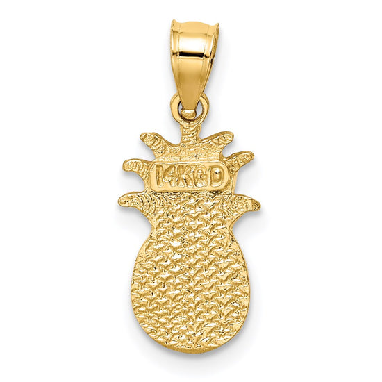 Gold Polished Pineapple Pendants