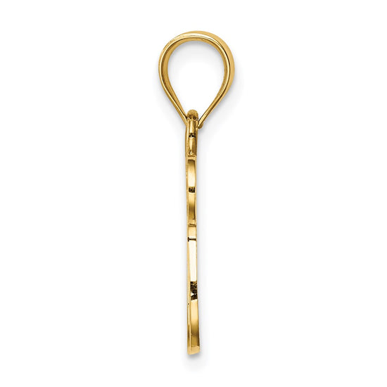 14K Polished Chai with Star of David Pendant