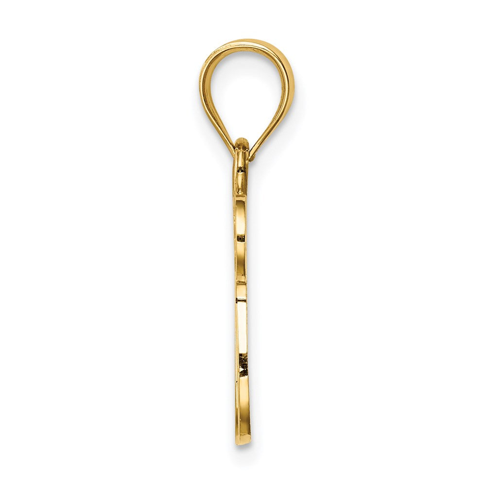 14K Polished Chai with Star of David Pendant