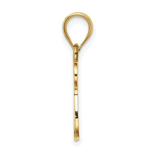 14K Polished Chai with Star of David Pendant