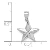 14K White Gold Polished Star Pendant