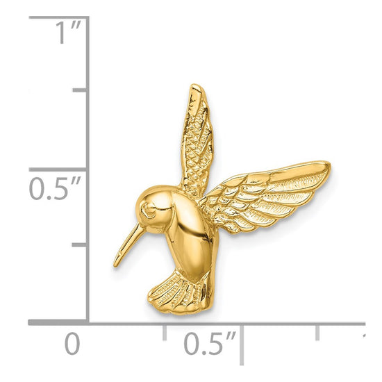 Gold Polished Hummingbird Pendants