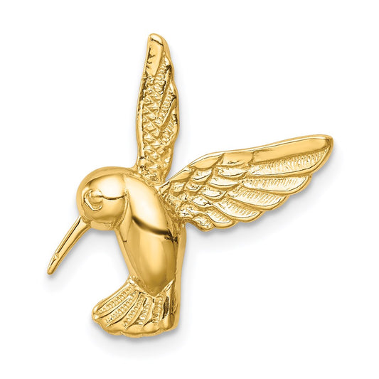 Gold Polished Hummingbird Pendants