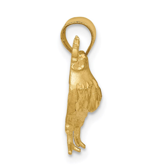 Gold Polished Rooster Pendants