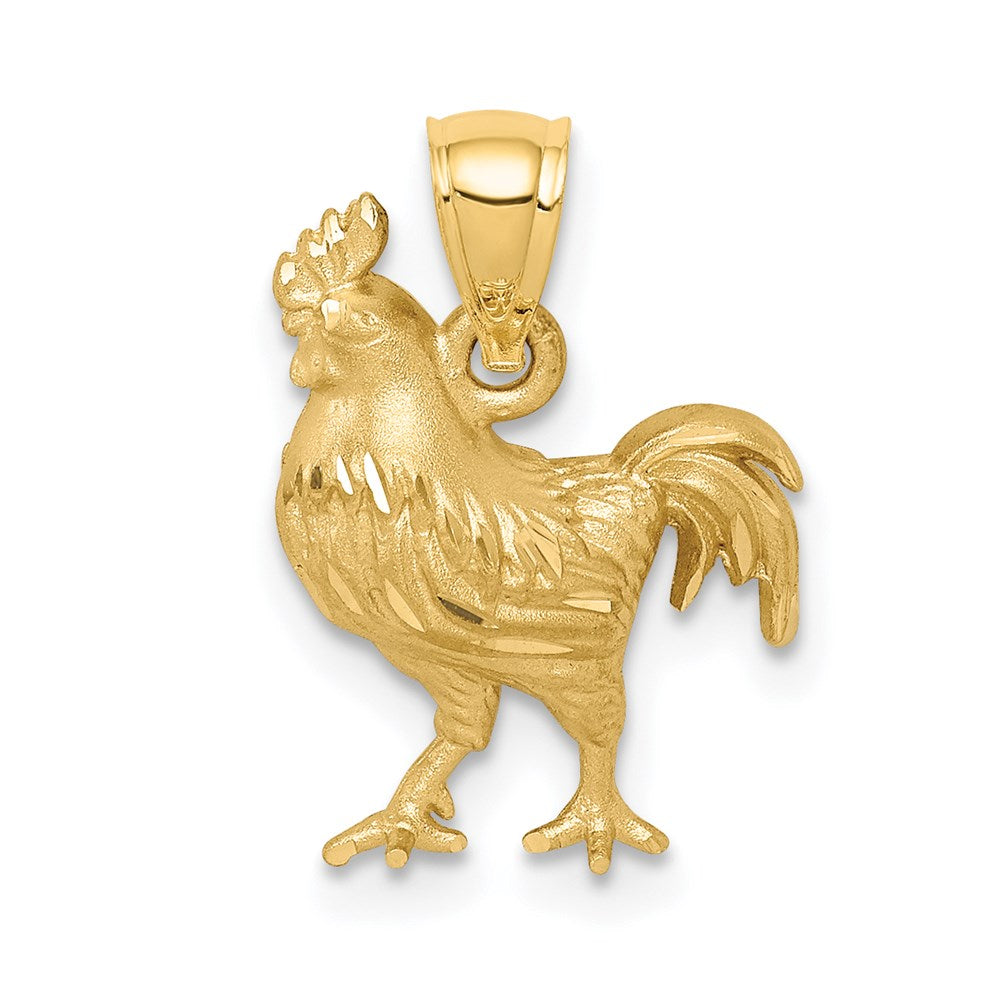 Gold Polished Rooster Pendants
