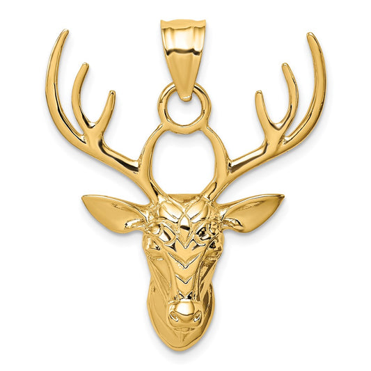 Gold Polished Deer Pendants