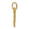 14K Brushed and Diamond-cut Electric Guitar Pendant