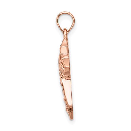 Gold Decorative Cross Pendant