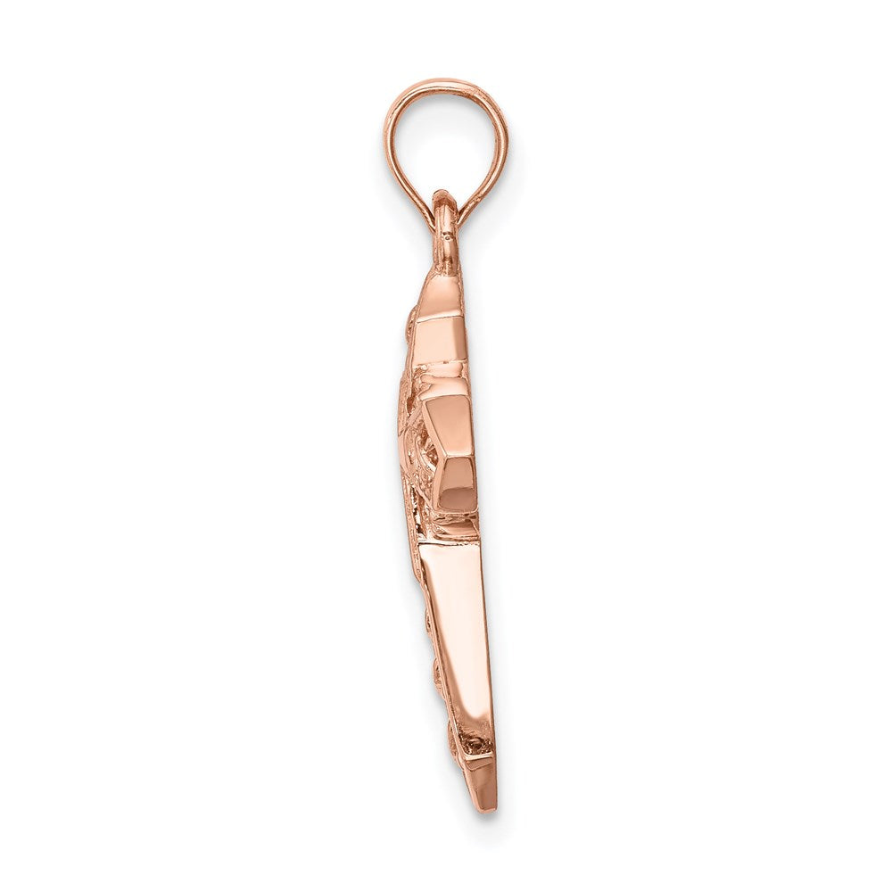 Gold Decorative Cross Pendant