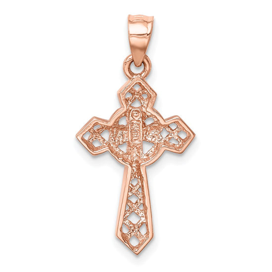 Gold Decorative Cross Pendant