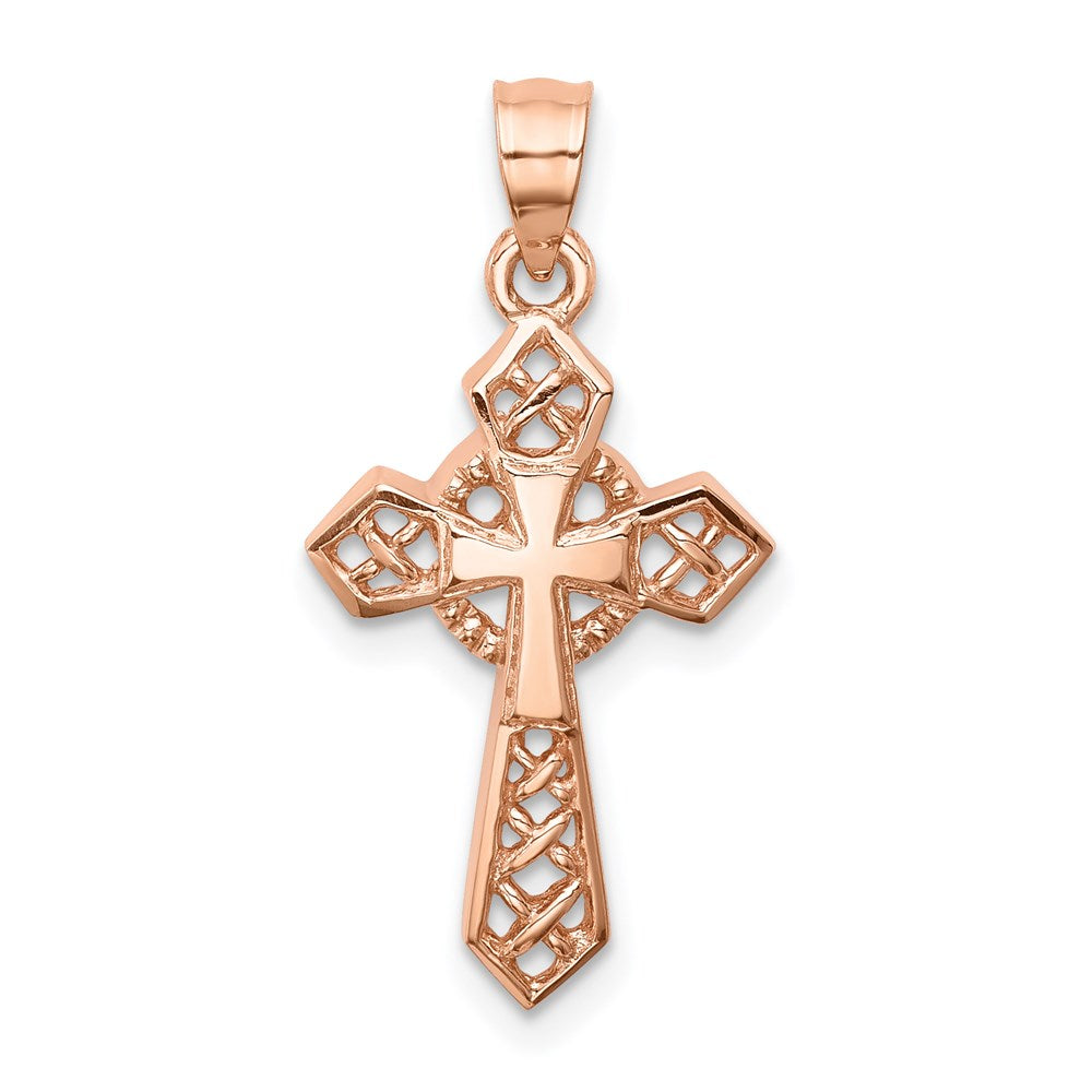 Gold Decorative Cross Pendant