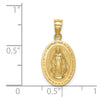 Gold Miraculous Medal Pendants